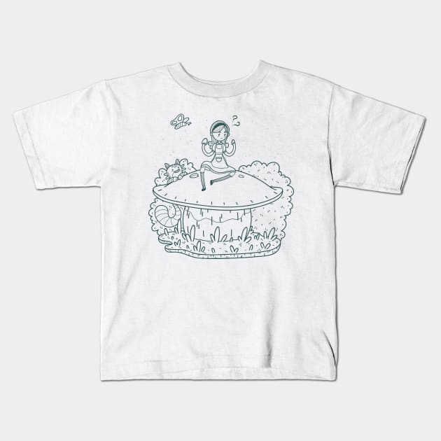 What a side Dilemma! Lineart Kids T-Shirt by Meeko_Art